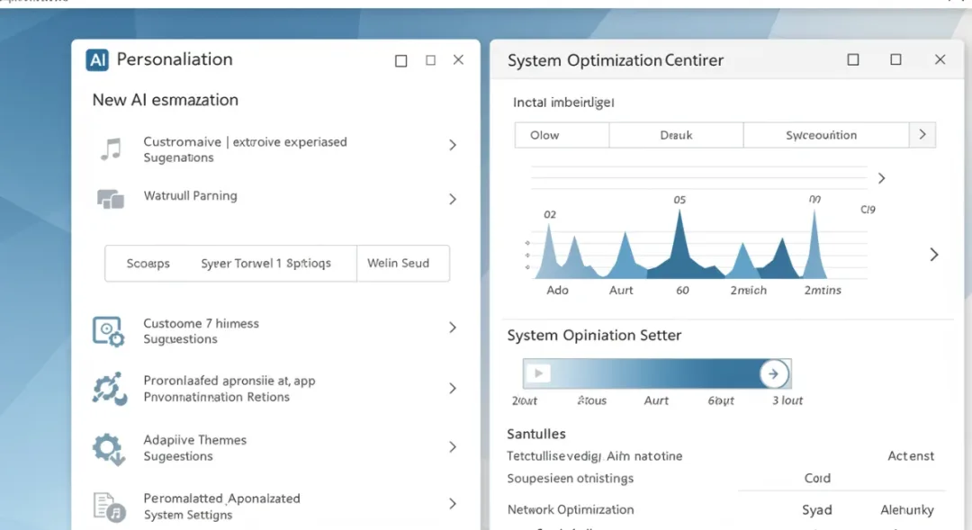 Windows 12 AI settings and personalization panel